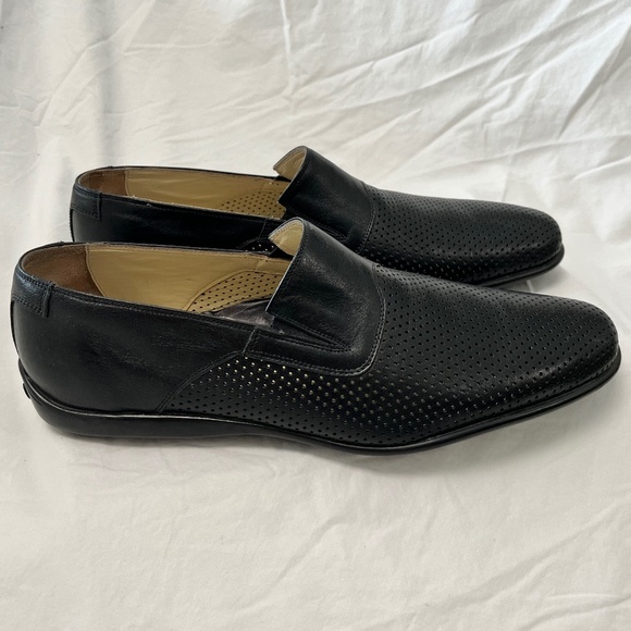 Taryn Rose Black Leather Driving Shoes in Men's Size 43 (US 10) - Picture 3 of 12